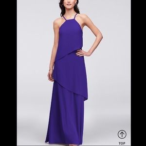 David’s Bridal Waterfall Tier Bridesmaid Dress